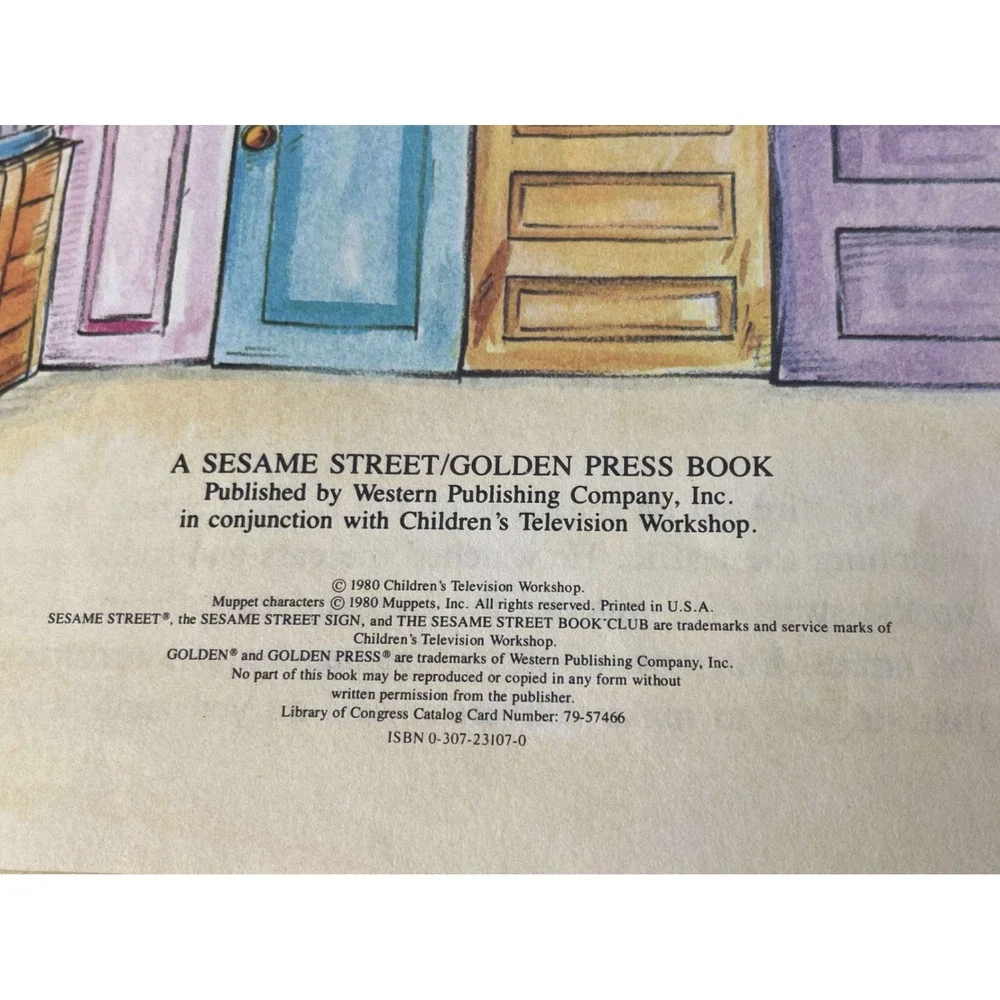 Sesame Street What Did You Bring Golden Press Book‎ Vintage